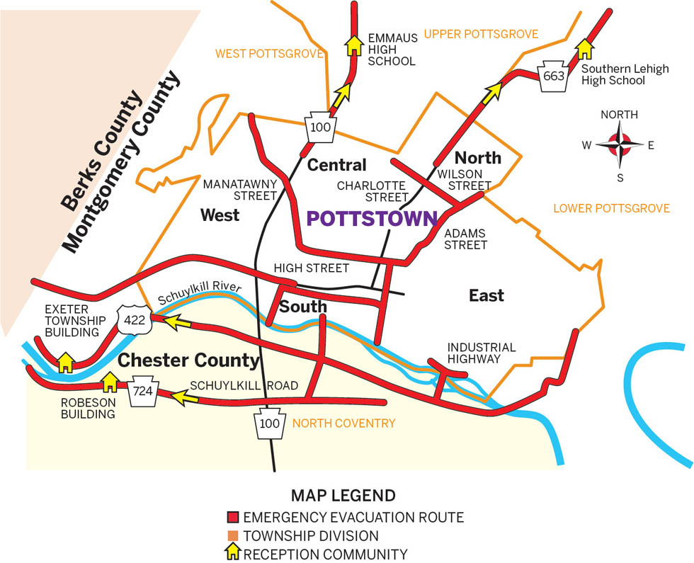 Limerick Pottstown Pickup Map